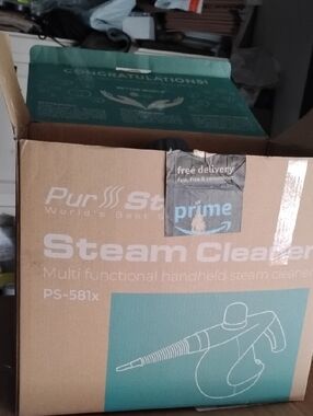 PurSteam Steam Cleaner PS-581x - Teal and Brown Box